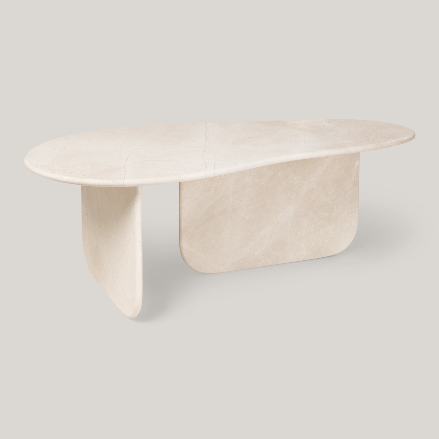 Zaha Coffee Table Beige Marble