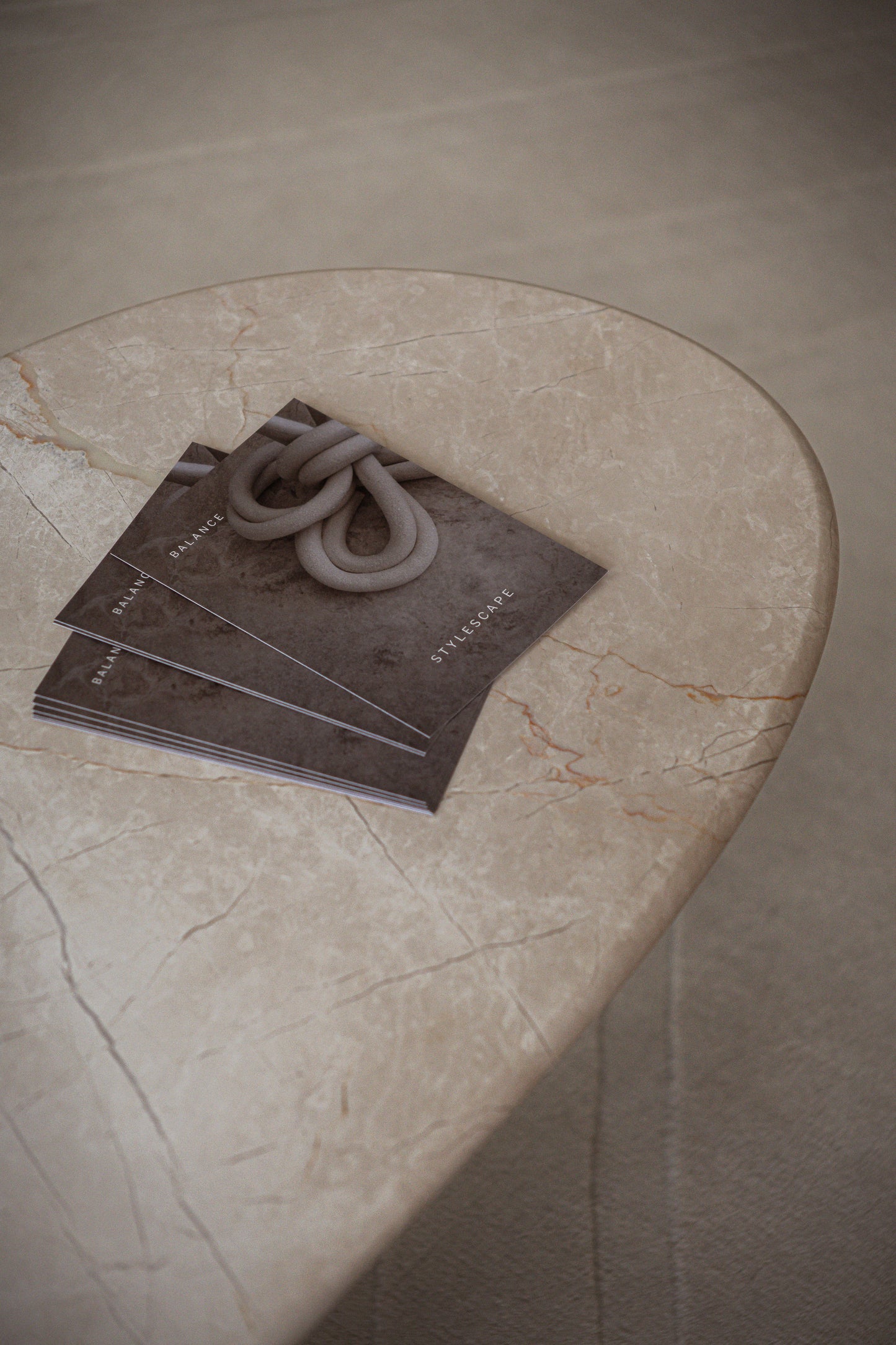 Zaha Coffee Table Beige Marble