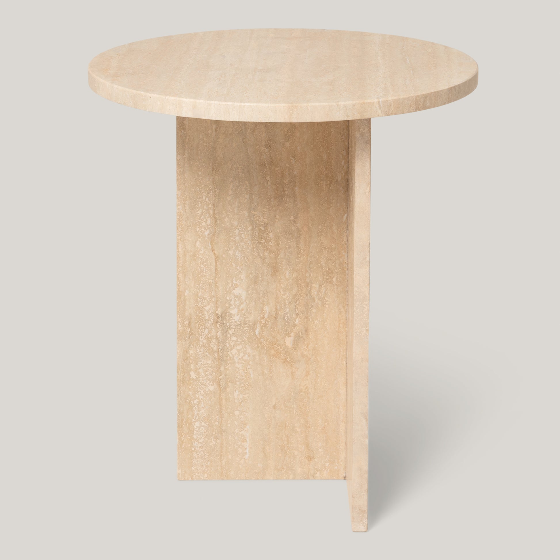Ahil Travertine Side Table
