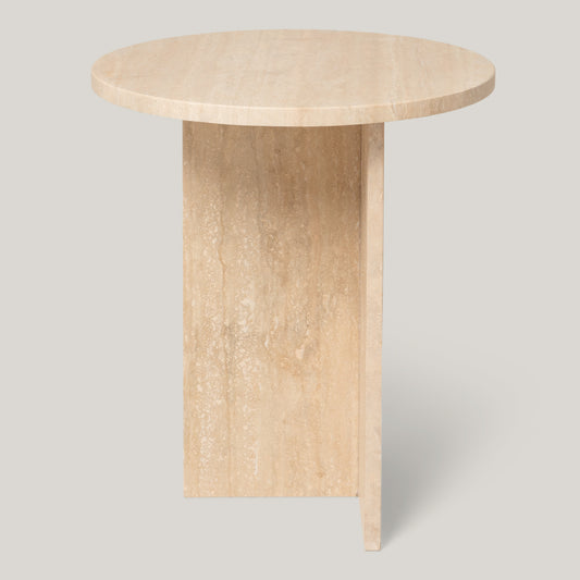 Ahil Side Table Travertine
