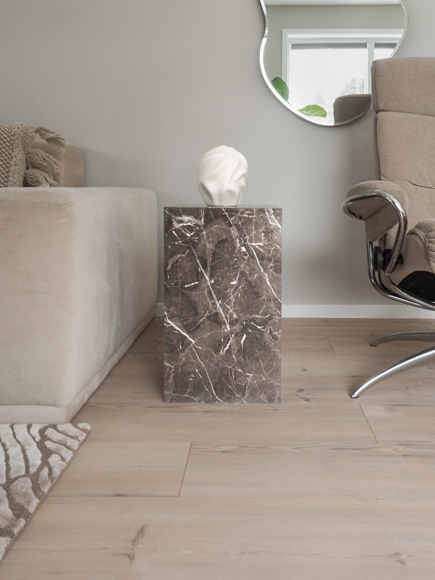 Kael Side Table - Emperador Dark Marble