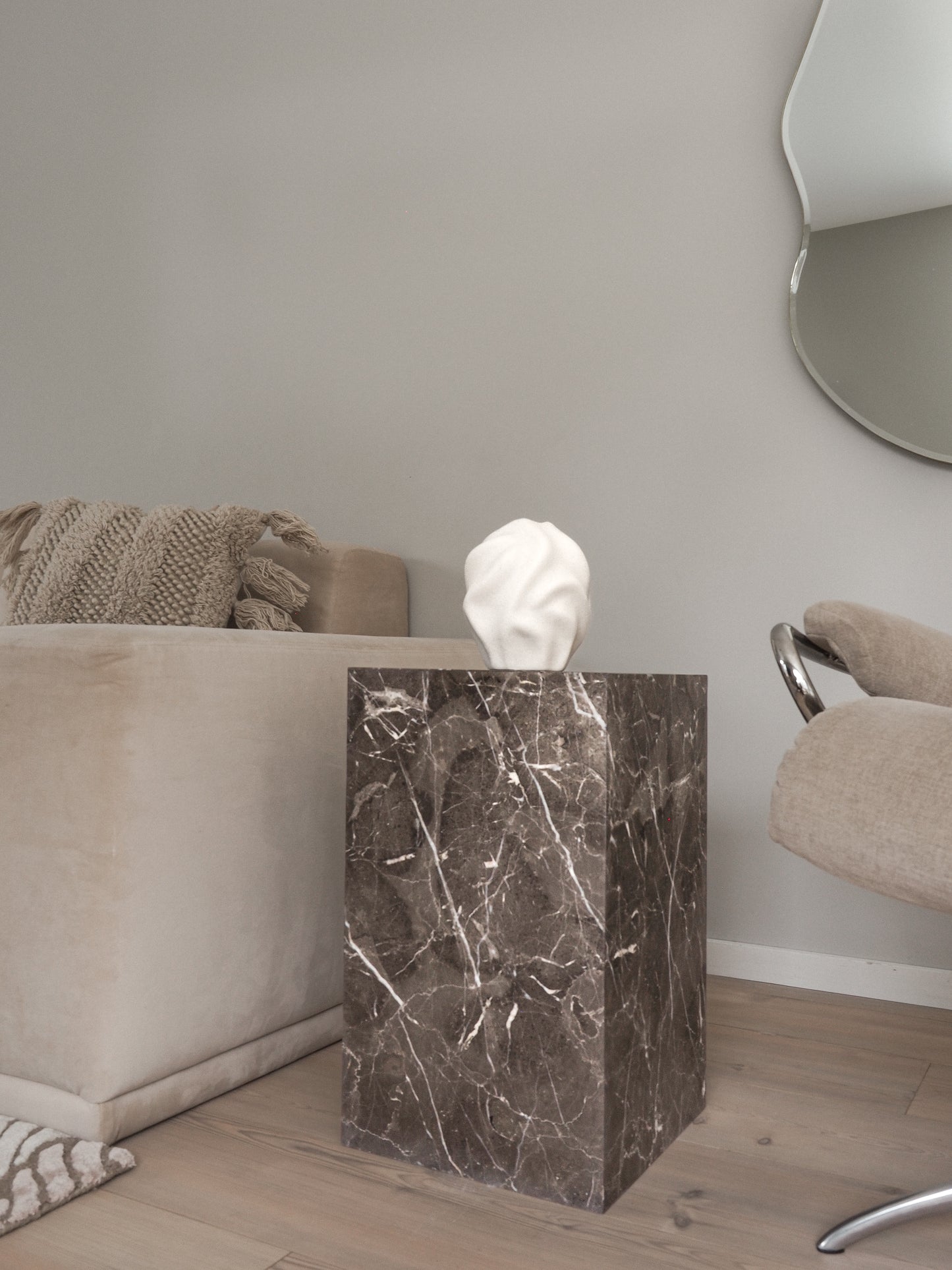 Kael Side Table - Emperador Dark Marble
