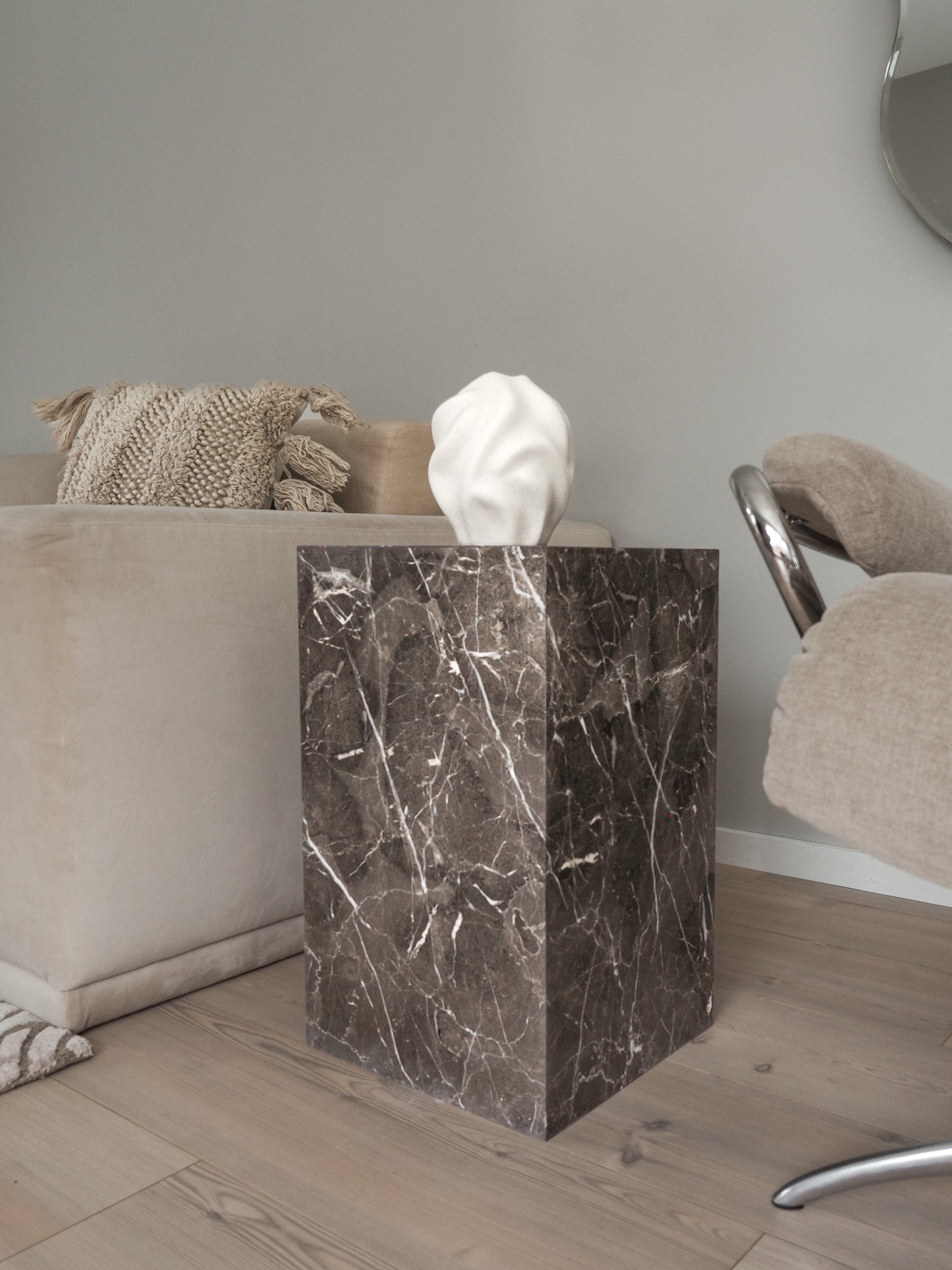 Kael Side Table - Emperador Dark Marble