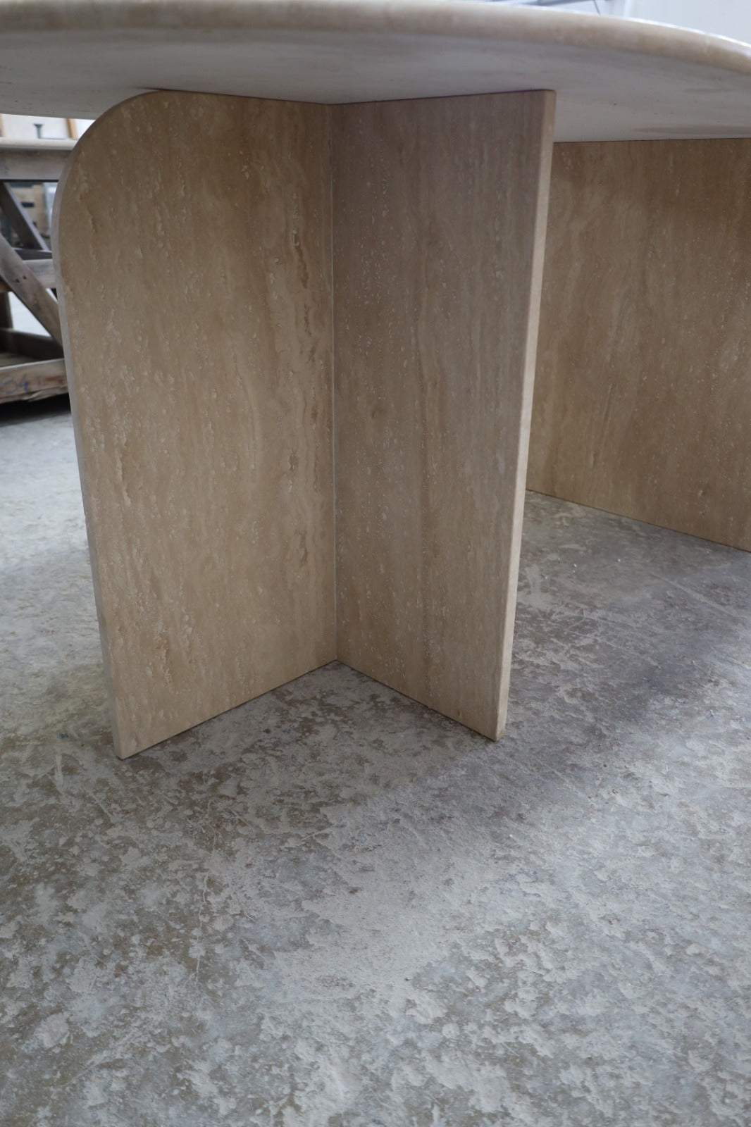 Zyra Spisebord - Beige Travertin
