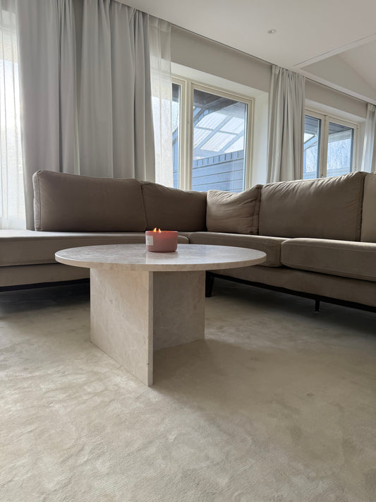 Ahil Coffee Table Beige Marble