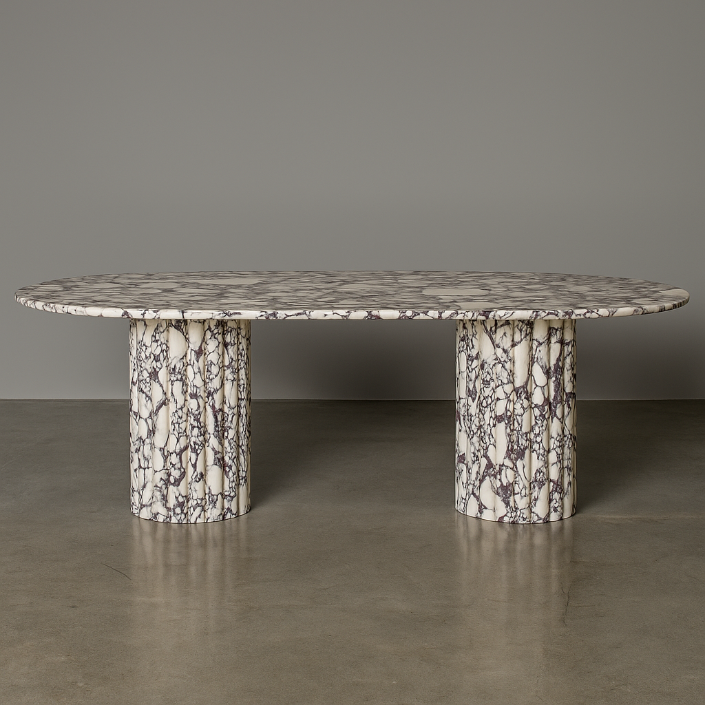 Samara Dining Table - Calacatta Viola
