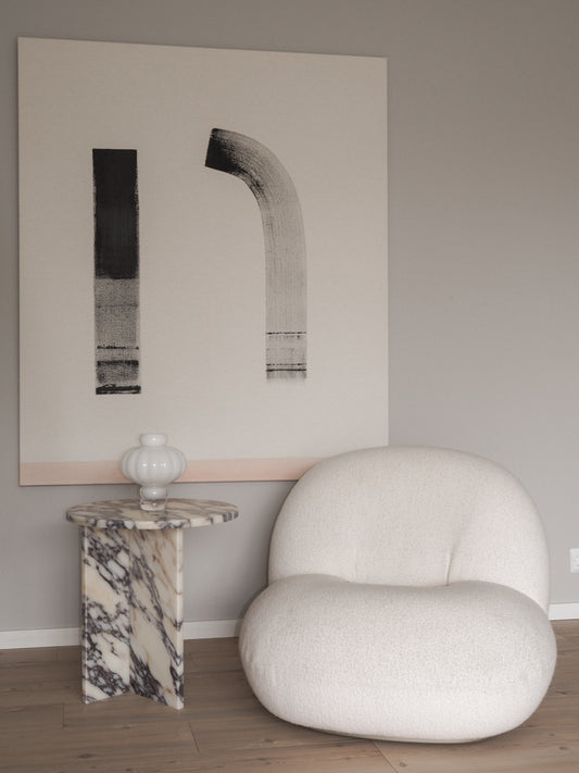 Ahil Side Table - Calacatta Viola Marble