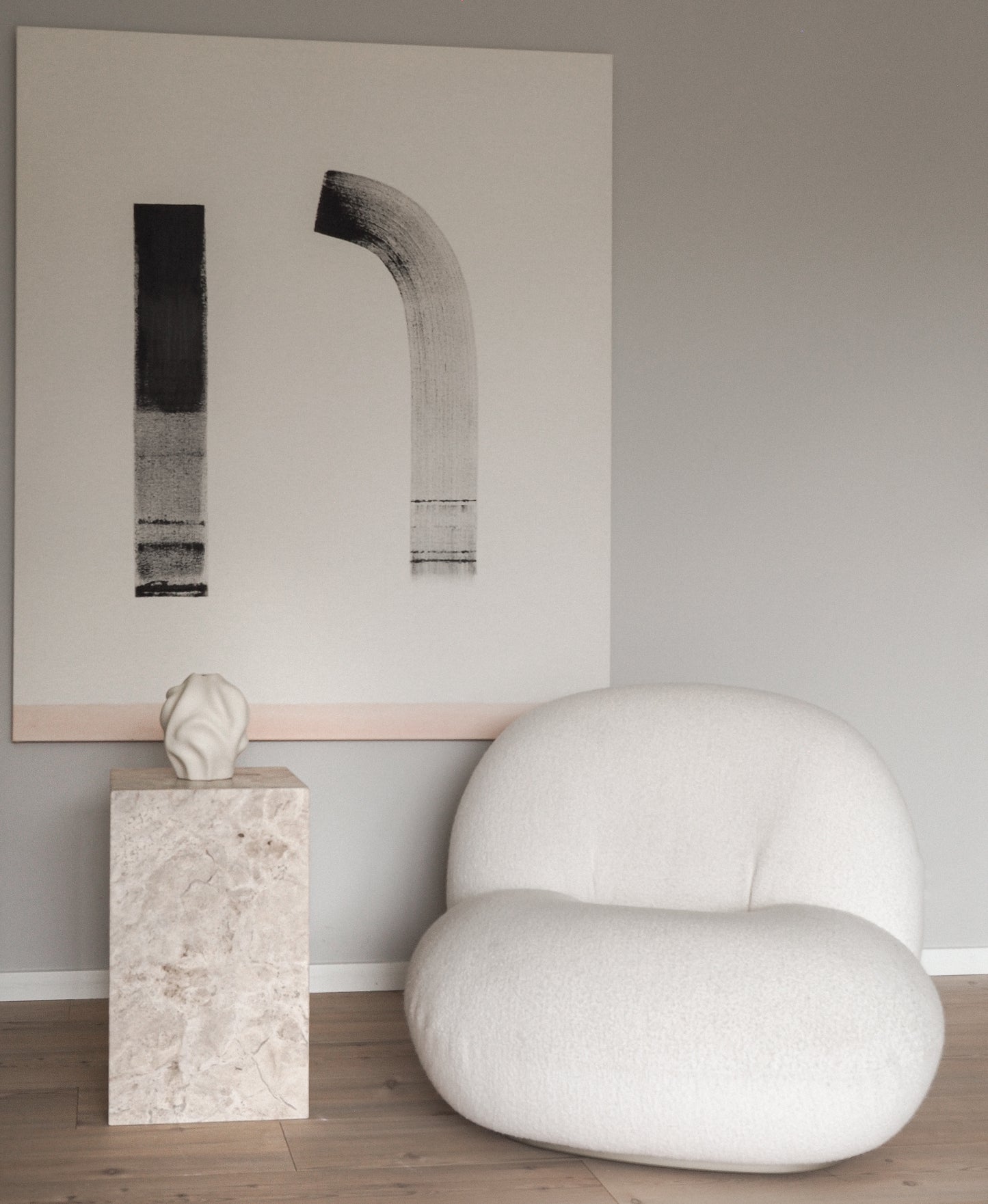 Eira Side Table - Royal Blend Silver Travertine