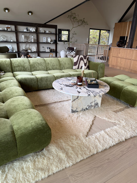 Ahil Coffee Table - Calacatta Viola Marble