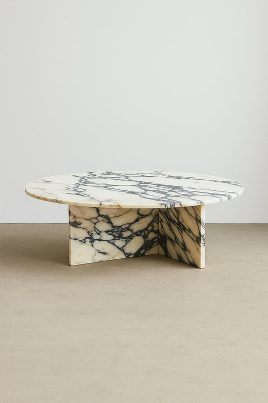 Ahil Coffee Table Calacatta Viola Marble