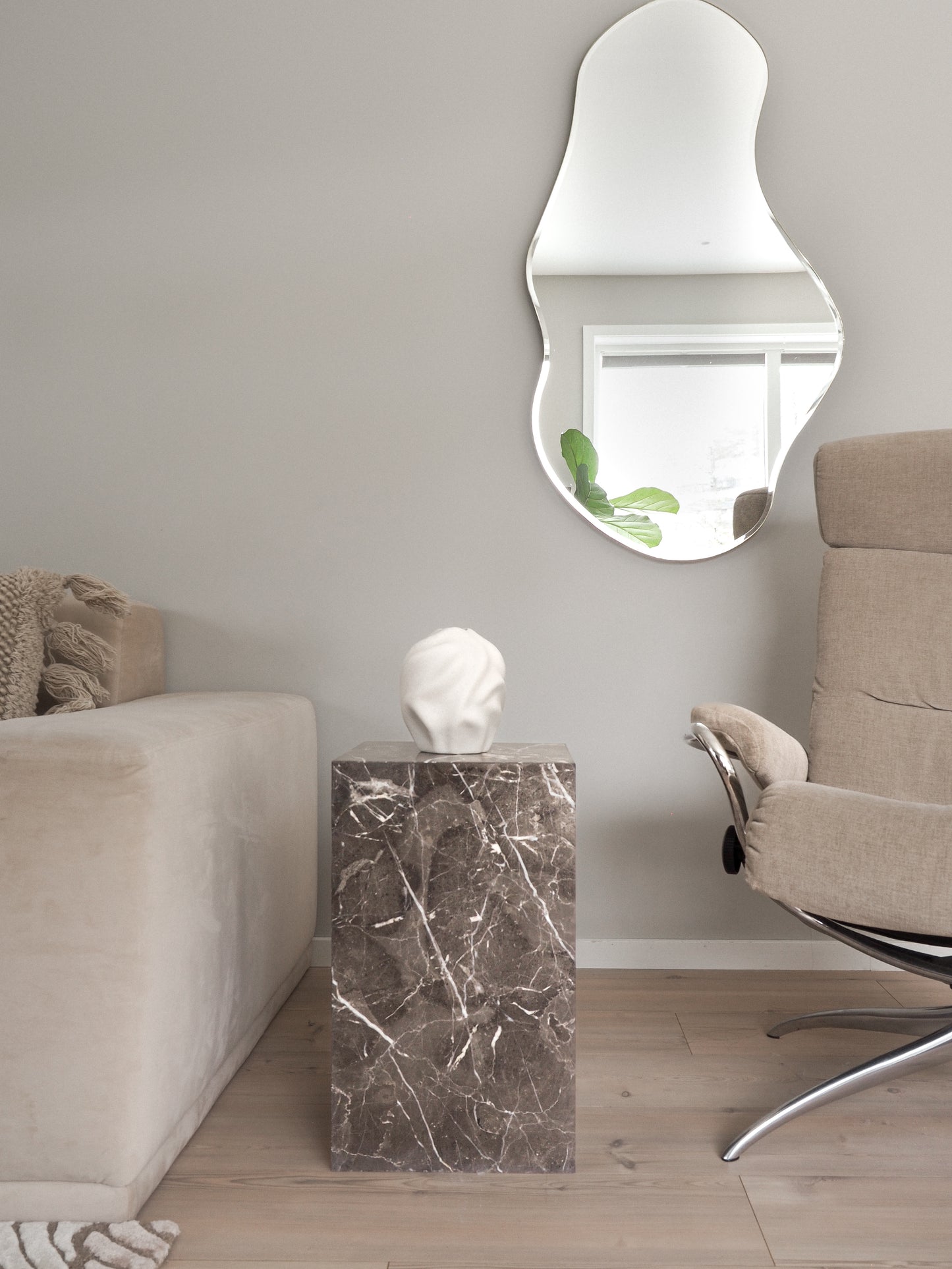 Kael Side Table - Emperador Dark Marble