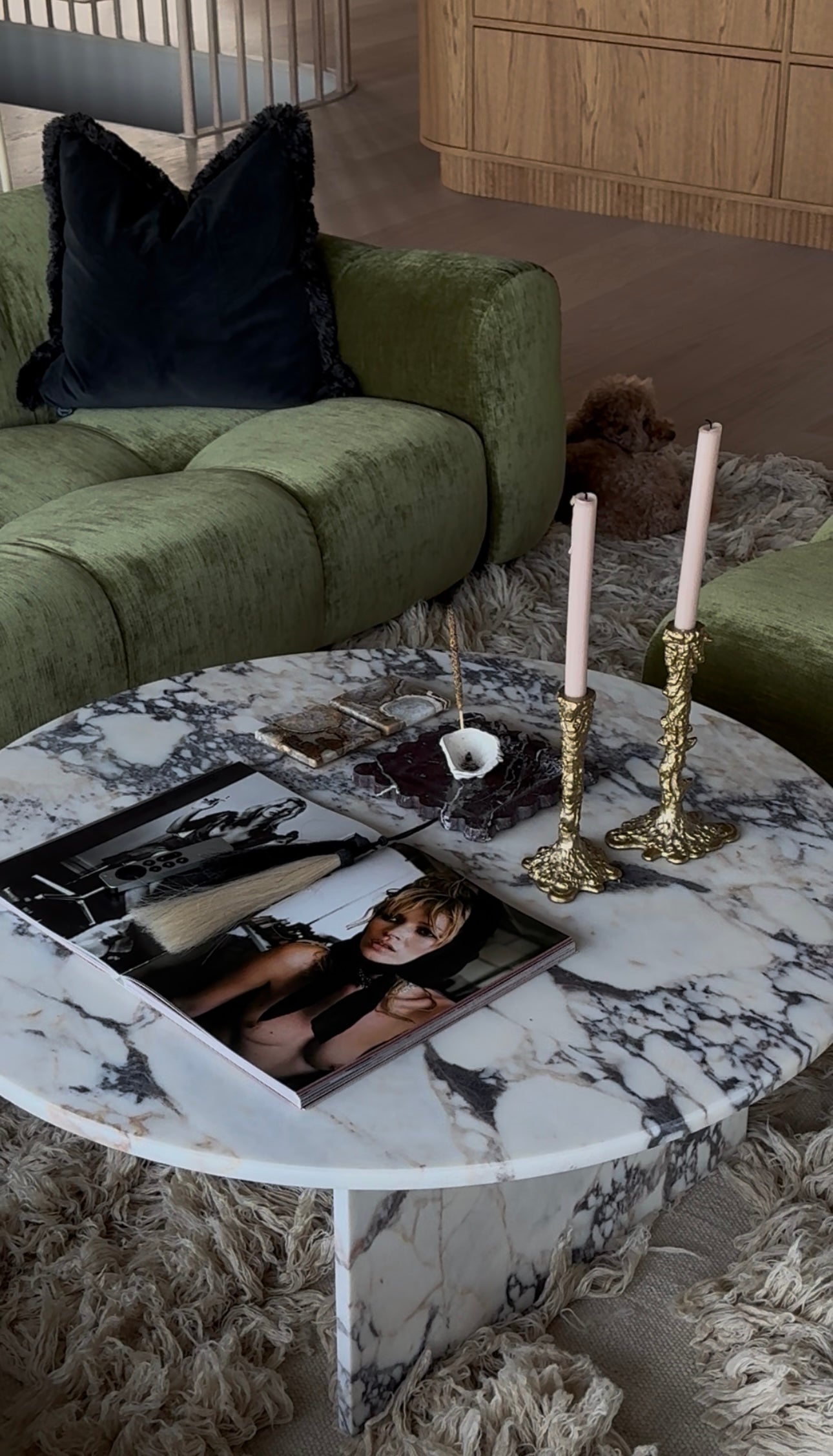 Ahil Coffee Table - Calacatta Viola Marble