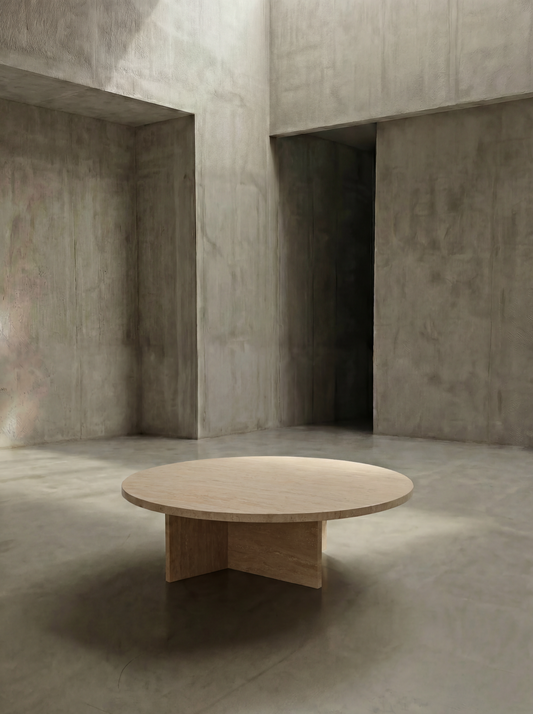 Ahil Coffee Table Beige Travertine