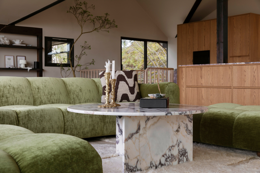 Ahil Coffee Table - Calacatta Viola Marble