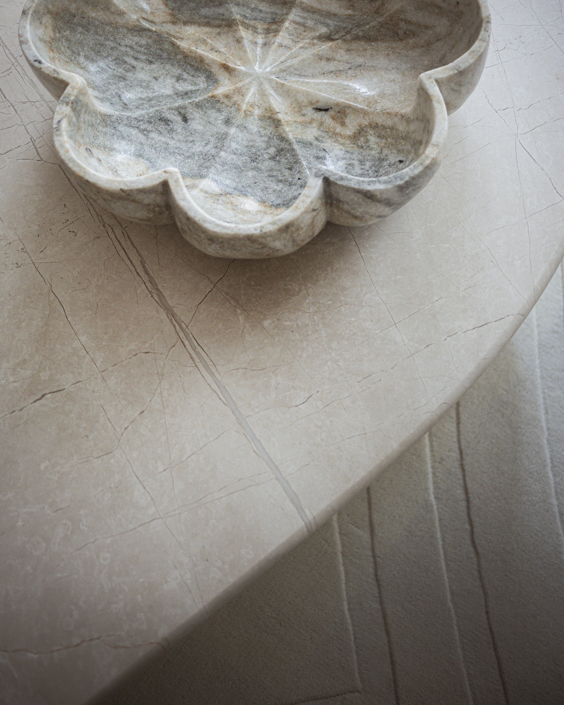 Solea decorative marble bowl crafted from natural stone for luxury home décor and modern interior styling